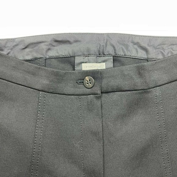 Annette Gortz Trouser Ankle Zip Flat Front Stretch Viscose Pant Women 36 Small - Picture 9 of 11